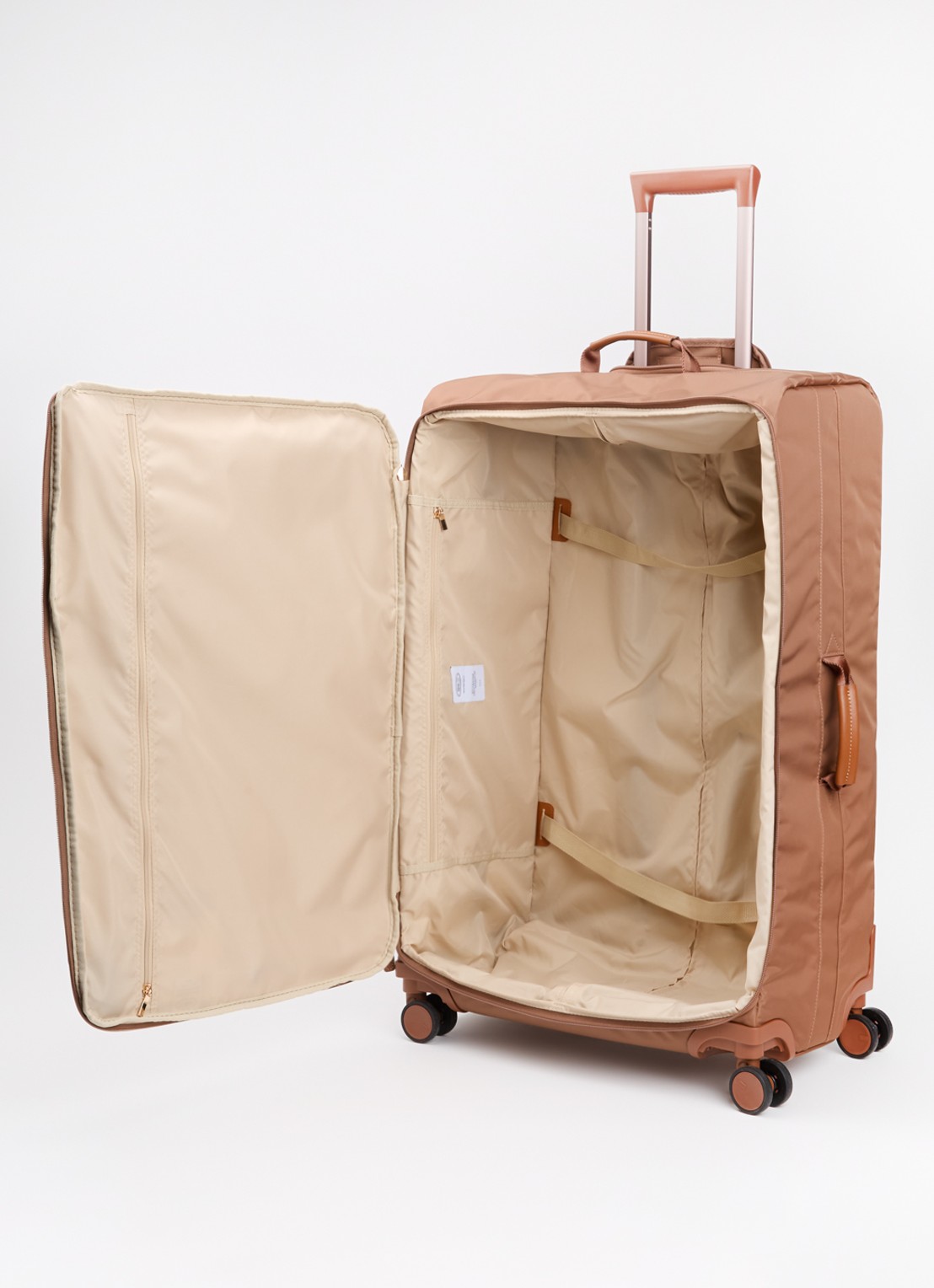 Bric's Trolley 77 cm - voorkant 2 lichtbruin