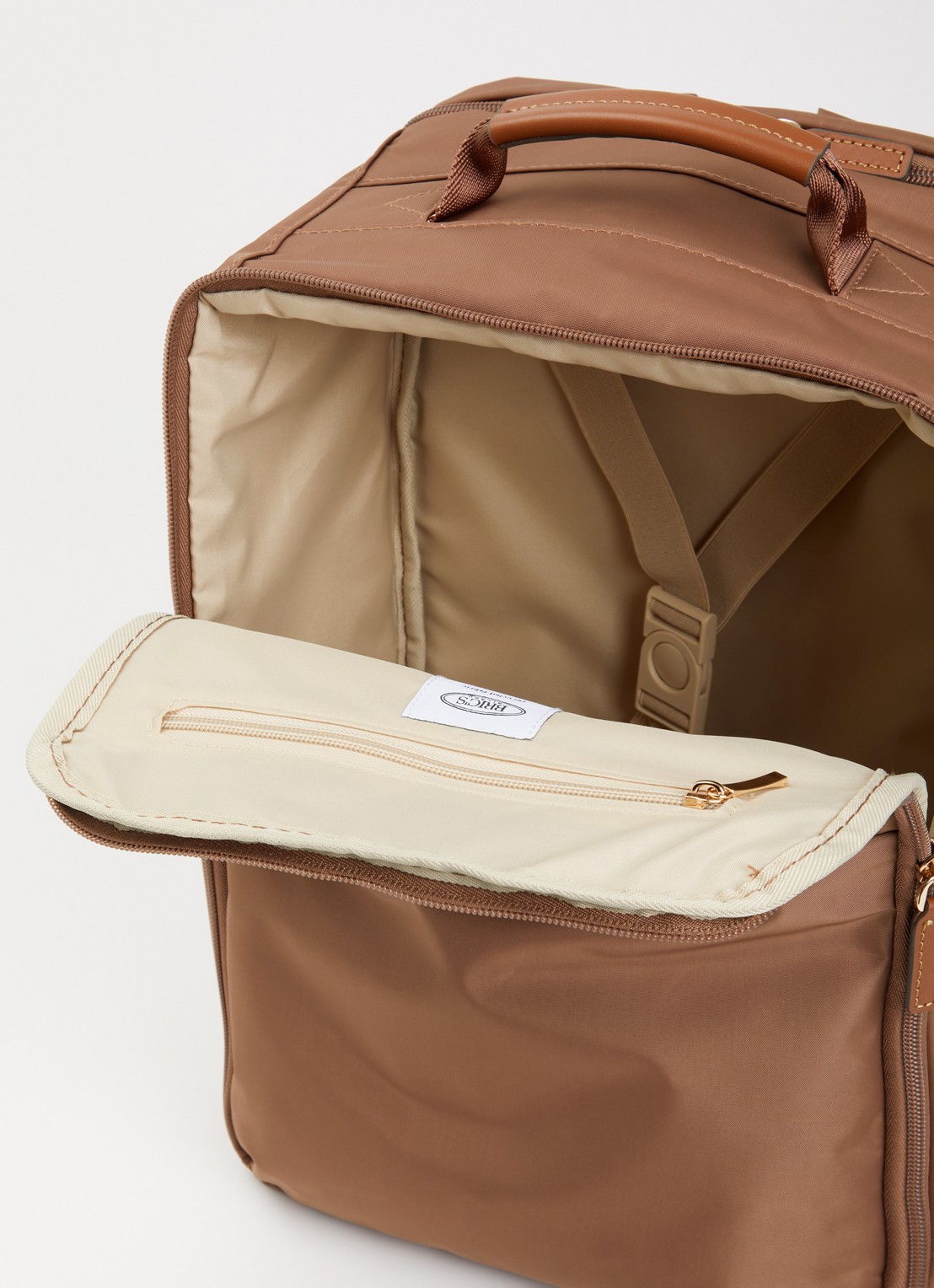 Bric's Underseat rugzak  - detail 3 donkerbruin