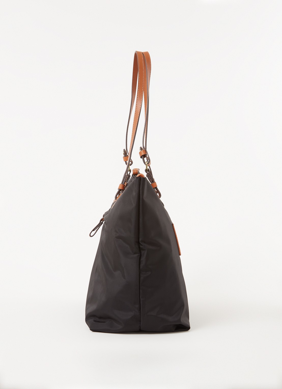 Bric's X-Bag shopper met leren details - detail 2 zwart