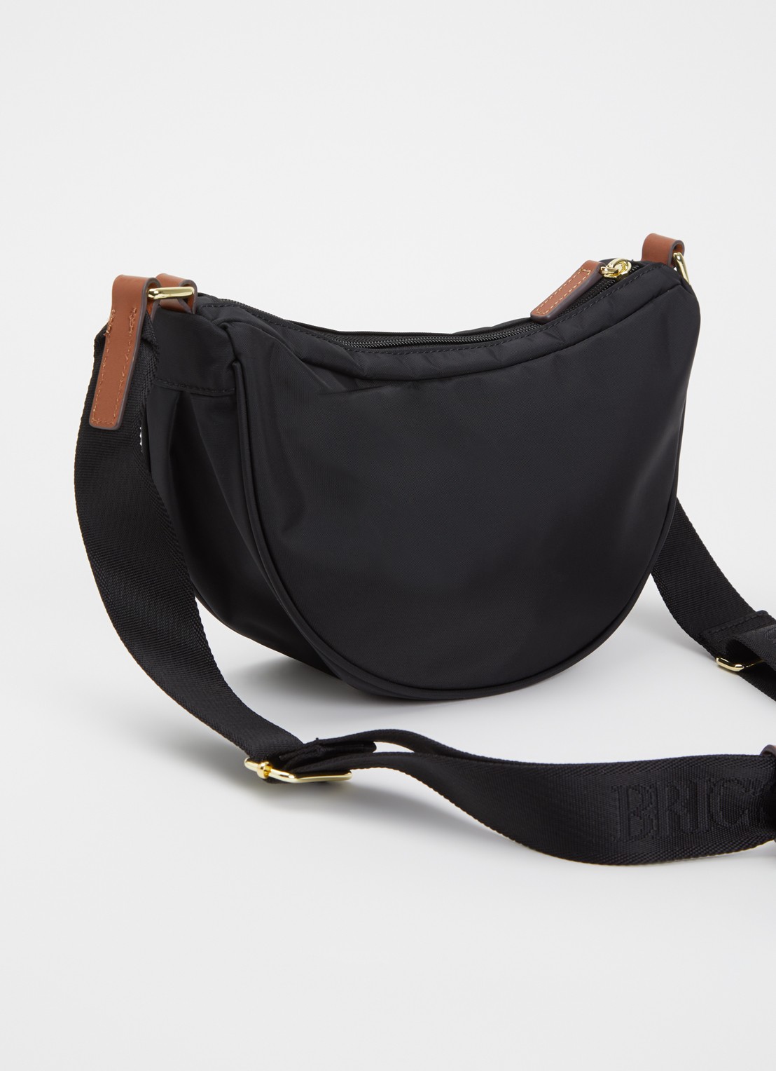 Bric's X-Collection crossbodytas met logo - achterkant 5 zwart