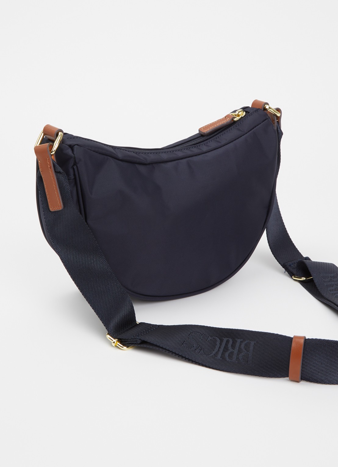 Bric's X-Collection crossbodytas met logo - achterkant 5 donkerblauw