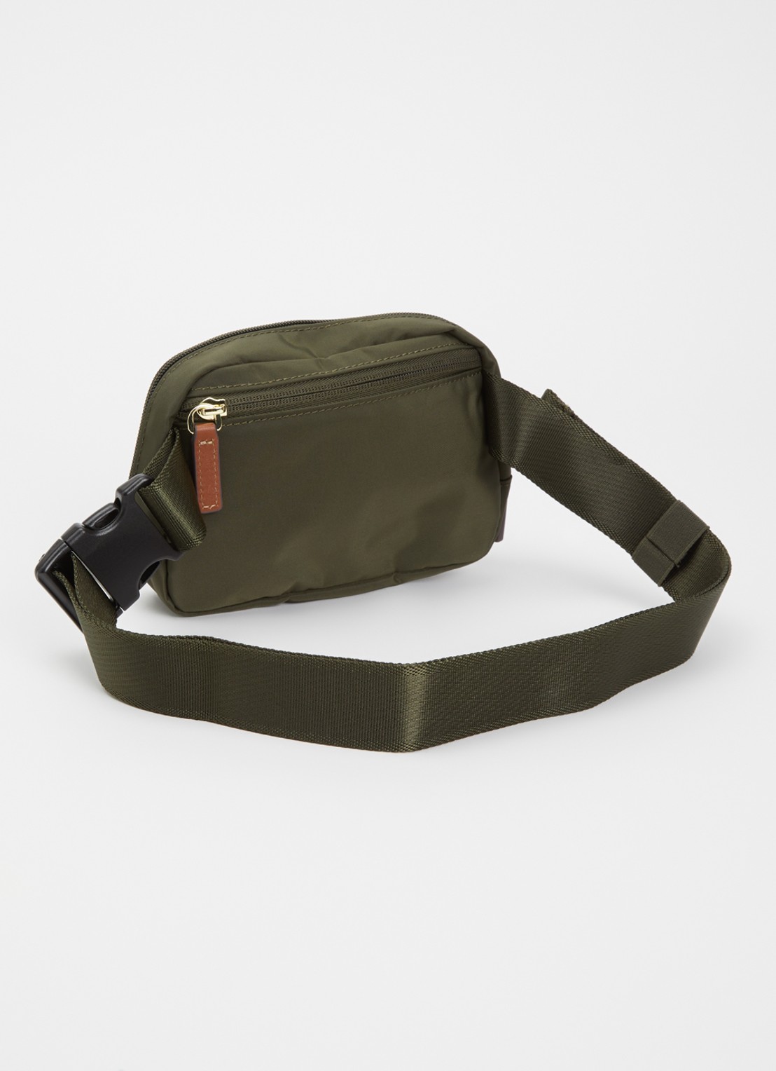 Bric's X-Collection heuptas met logo - achterkant 5 olijfgroen