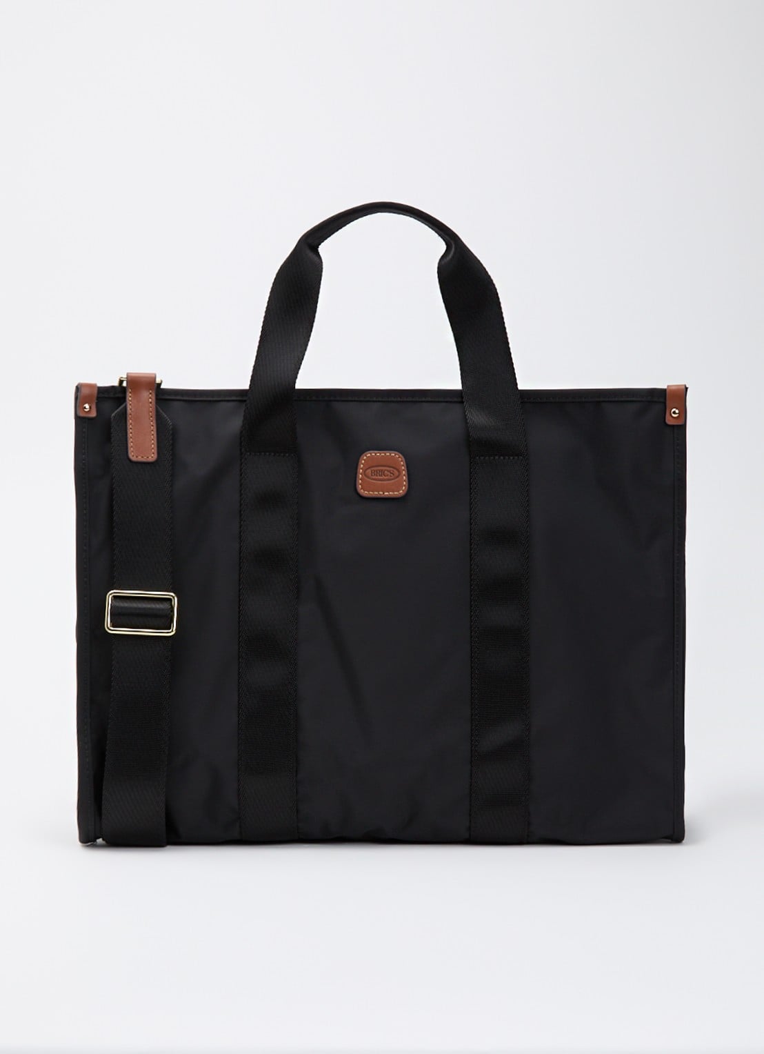 Bric's X-Collection Opera L shopper met afneembare schouderriem - voorkant zwart