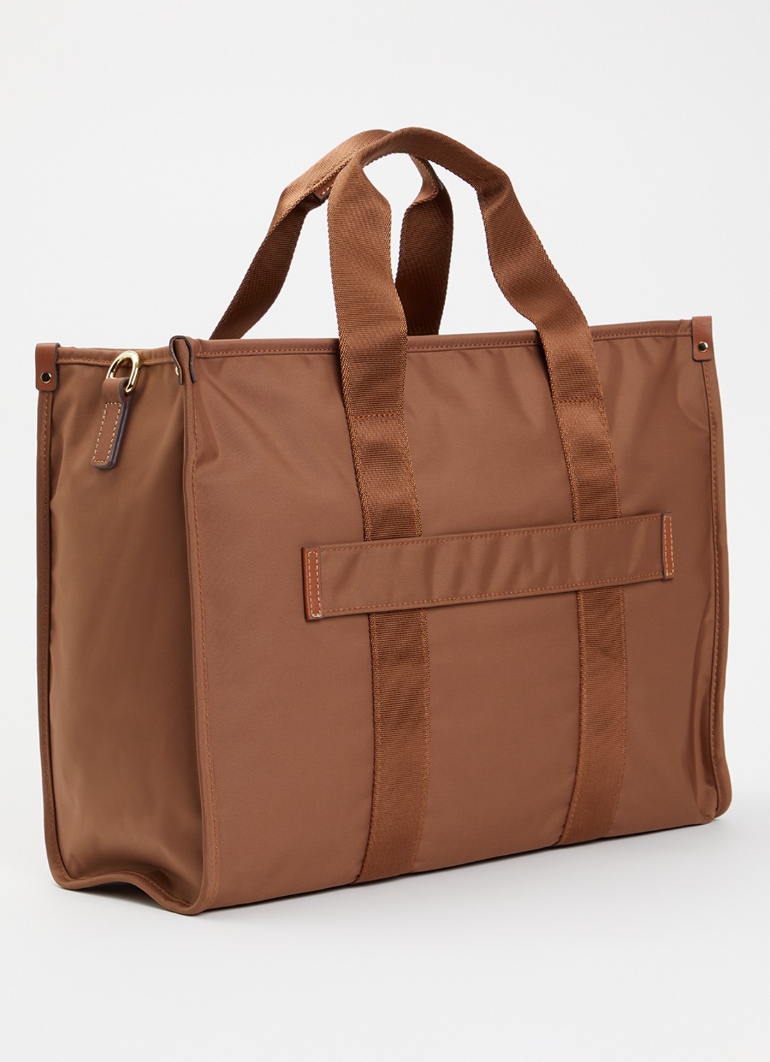 Bric's X-Collection Opera L shopper met afneembare schouderriem - achterkant 5 lichtbruin
