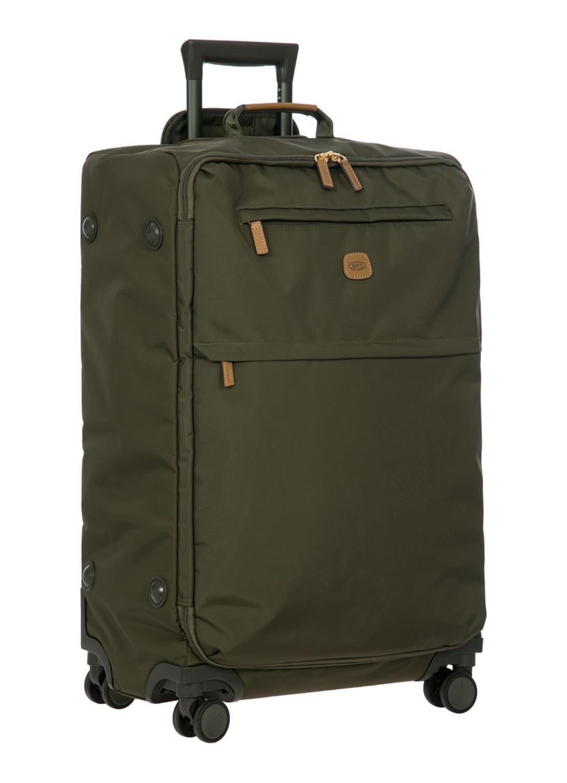 Bric's X-Collection spinner 71 cm - voorkant 7 olijfgroen