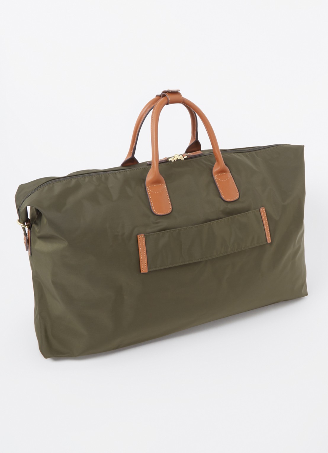 Bric's X-Collection weekendtas met uitneembaar etui - unisex - achterkant 2 bronsgroen