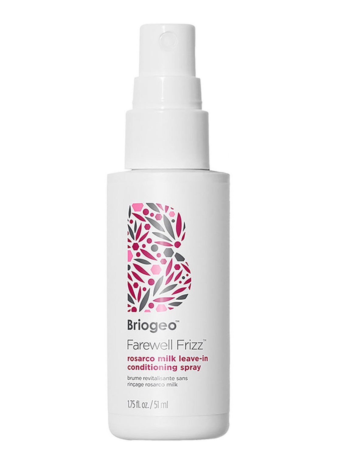 Briogeo Mini Farewell Frizz™ Rosarco Milk Leave-In Conditioning Spray - travel size leave-in haarspray - voorkant 6 undefined
