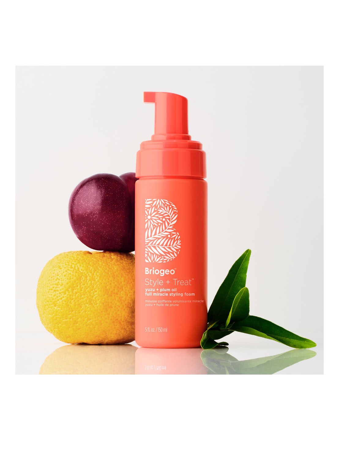 Briogeo Style + Treat Yuzu + Plum Oil Full Miracle Styling Foam - achterkant 8 undefined