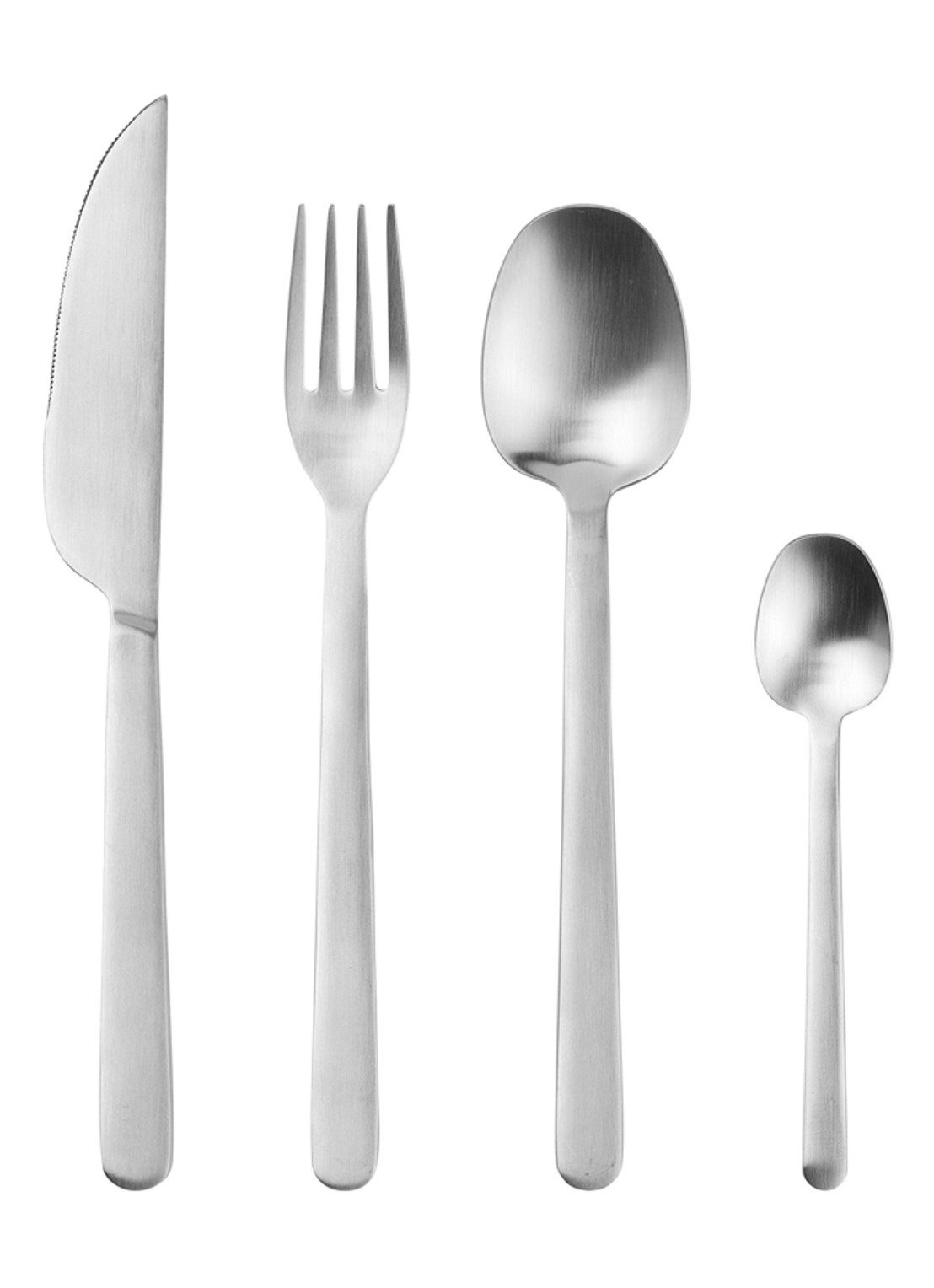 Broste Copenhagen Nordic Bistro bestekset 16-delig - voorkant 2 zilver