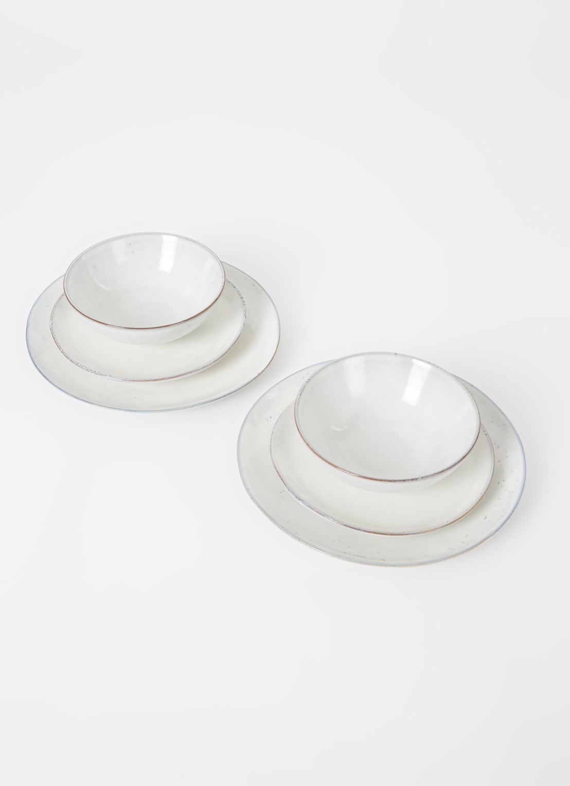 Broste Copenhagen Nordic diner serviesset 6-delig - voorkant 2 zand