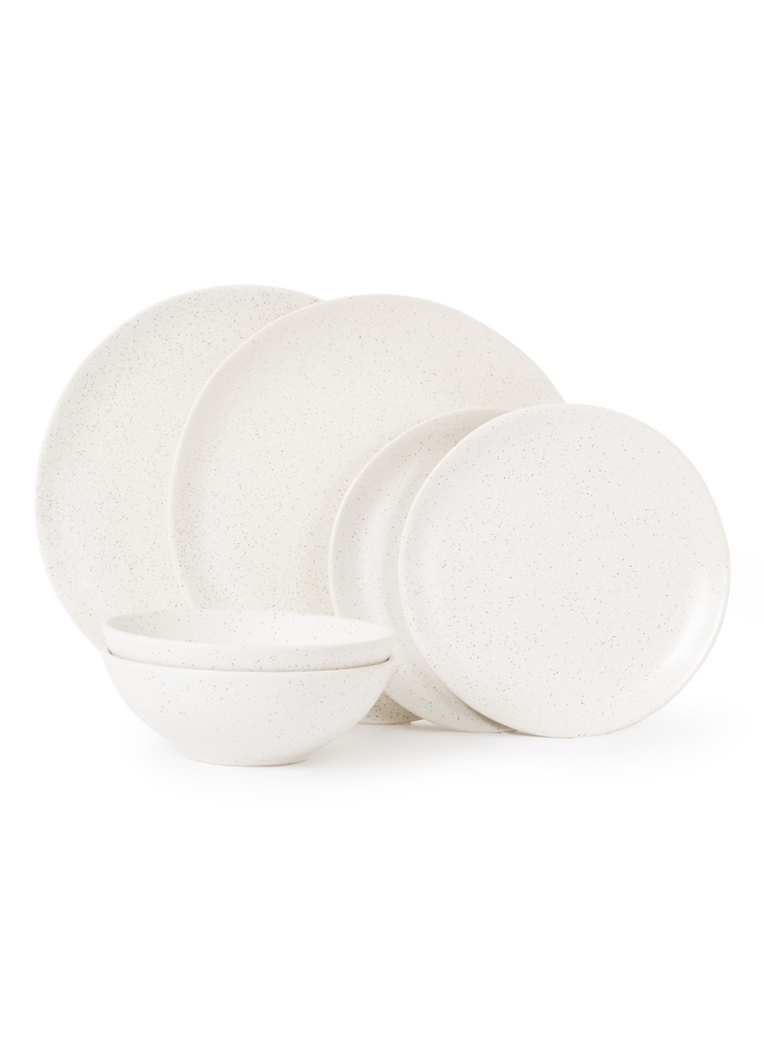 Broste Copenhagen Nordic diner serviesset 6-delig - voorkant beige