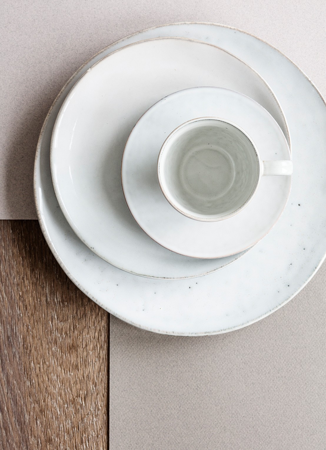 Broste Copenhagen Nordic Sand dinerbord 26 cm - voorkant 2 zand