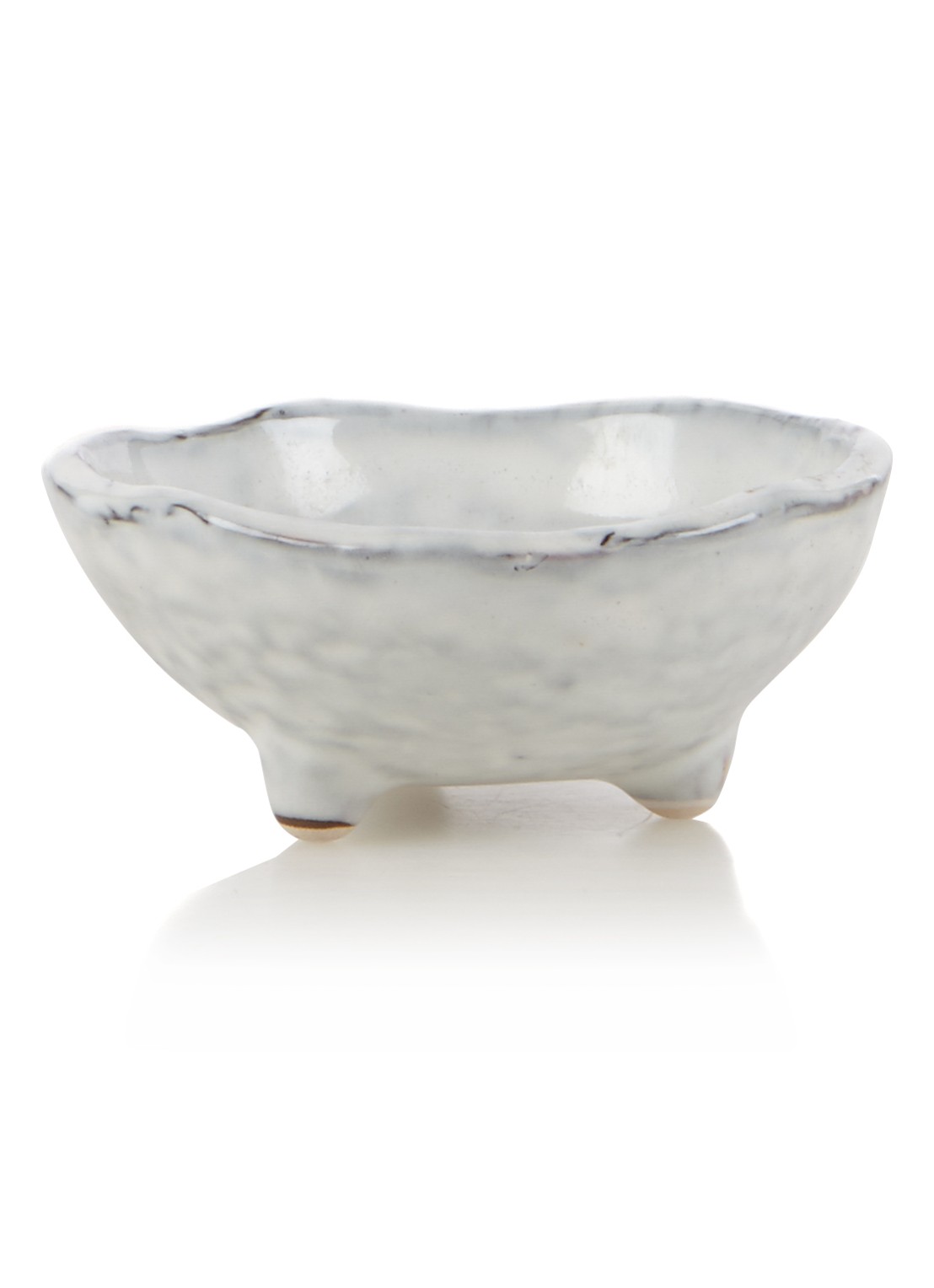 Broste Copenhagen Nordic Sand dipschaal 9 cm - voorkant lichtgrijs
