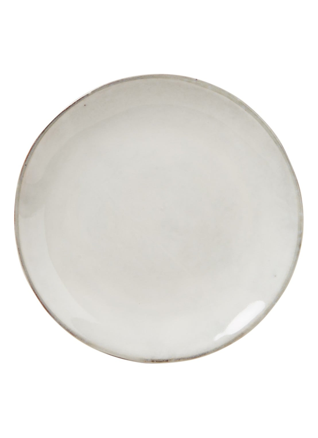 Broste Copenhagen Nordic Sand ontbijtbord 21 cm  - voorkant lichtgrijs