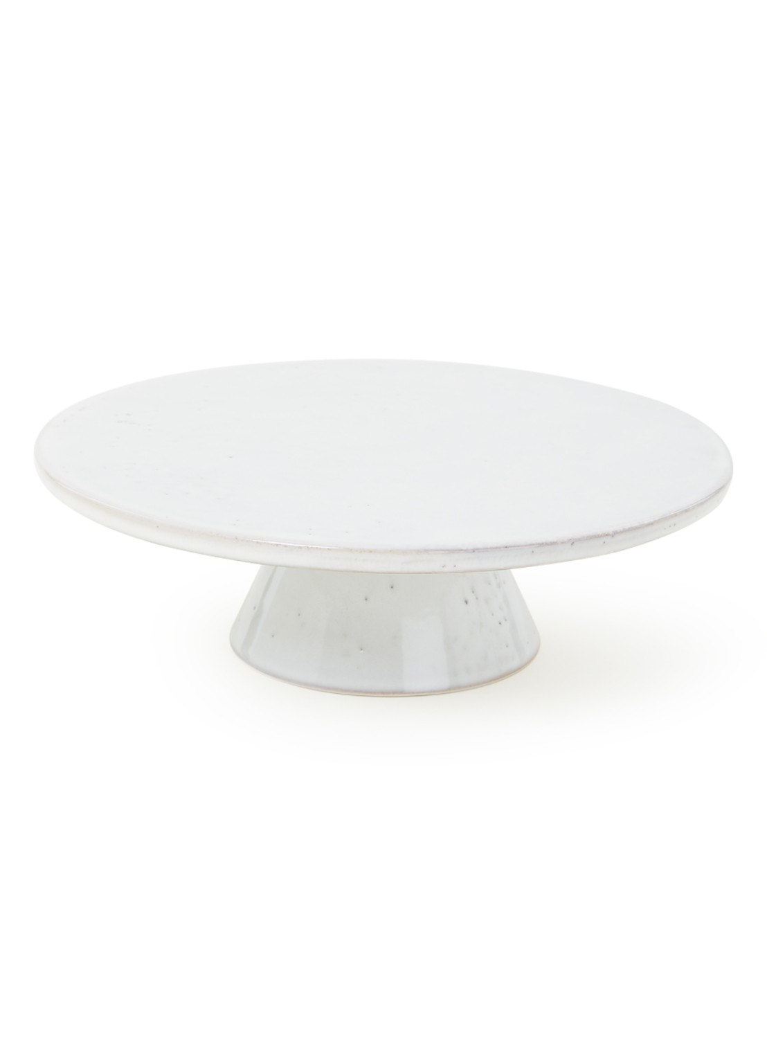 Broste Copenhagen Nordic Sand taartplateau 30 cm - voorkant lichtgrijs