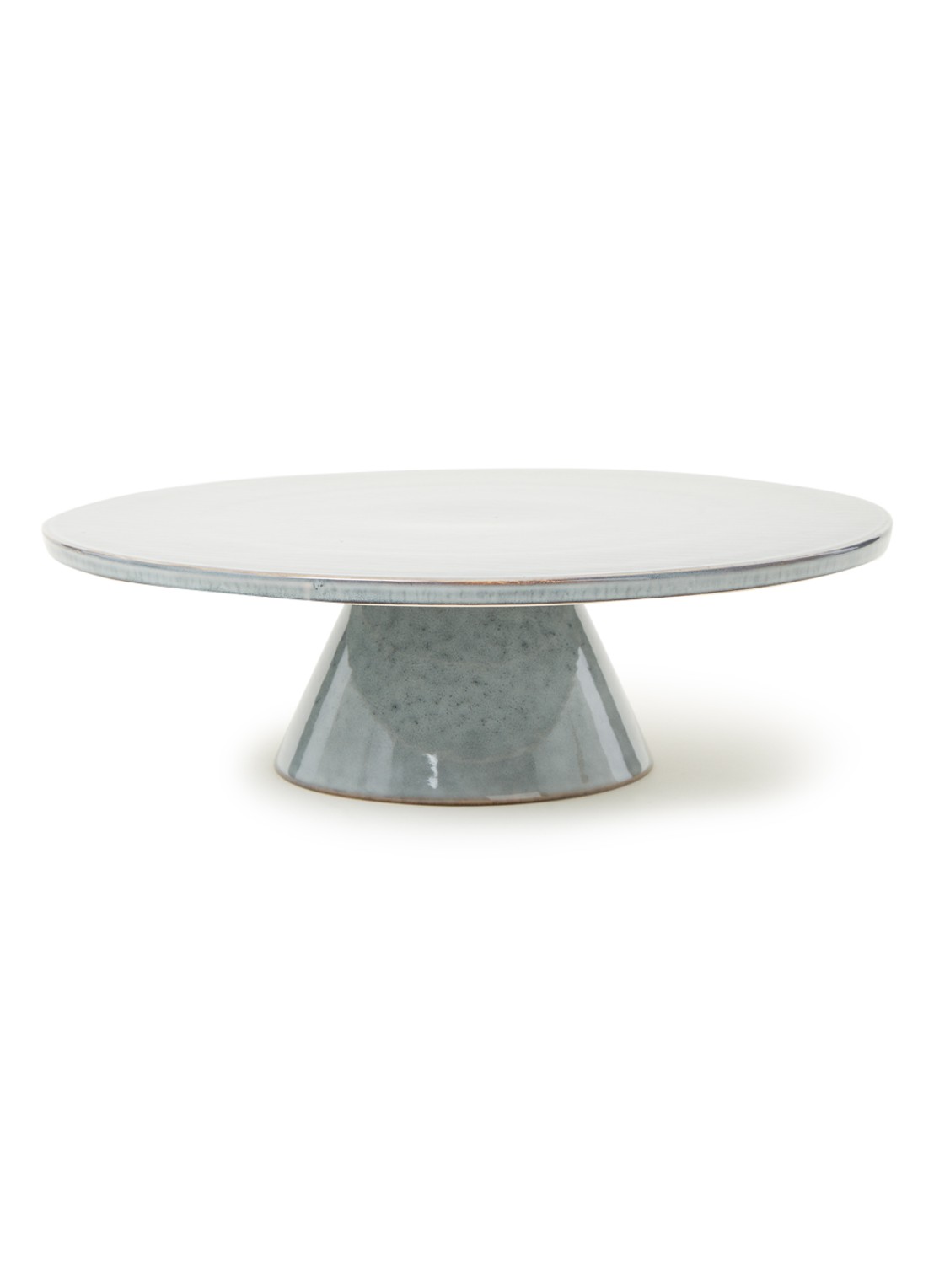 Broste Copenhagen Nordic Sea taartplateau 30 cm - voorkant blauwgrijs