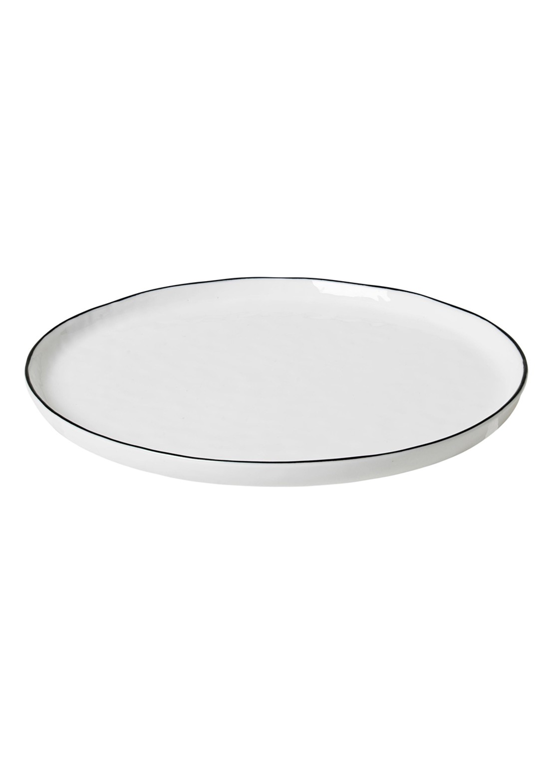 Broste Copenhagen Salt dinerbord 22 cm - voorkant 6 wit