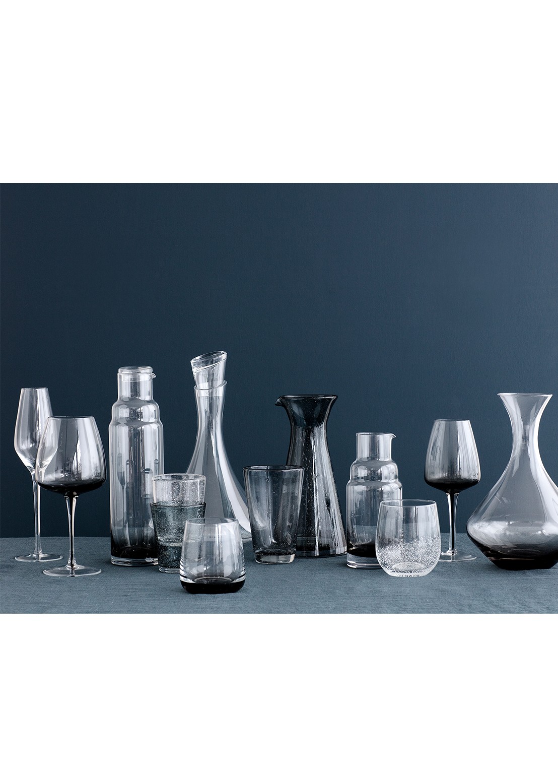 Broste Copenhagen Smoke waterglas 35 cl - voorkant 2 transparant
