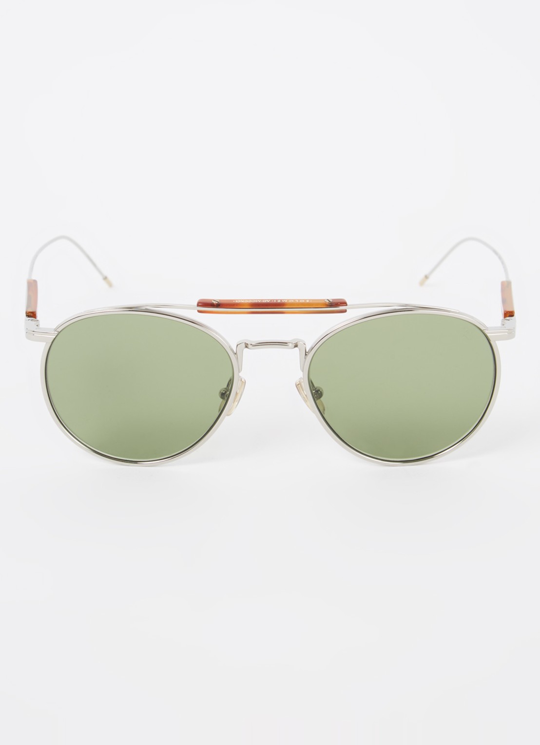 Brunello Cucinelli Piloten zonnebril BC2004ST - detail 3 zilver