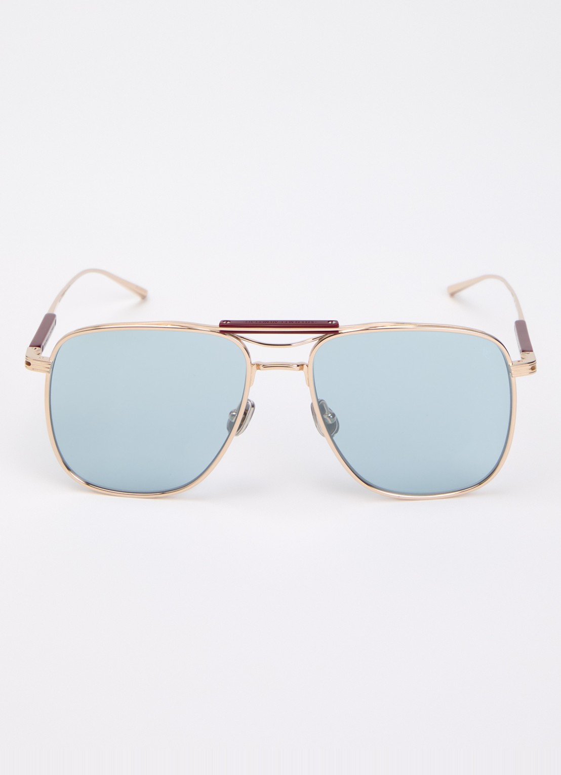 Brunello Cucinelli Piloten zonnebril BC2024ST - detail 2 goud