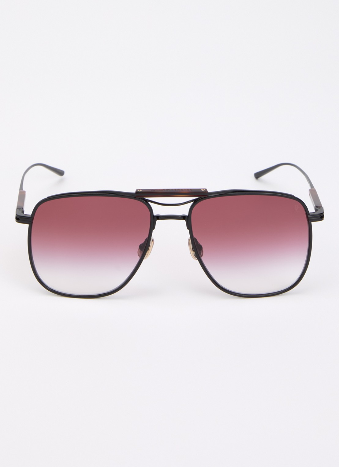 Brunello Cucinelli Piloten zonnebril BC2024ST - detail zwart