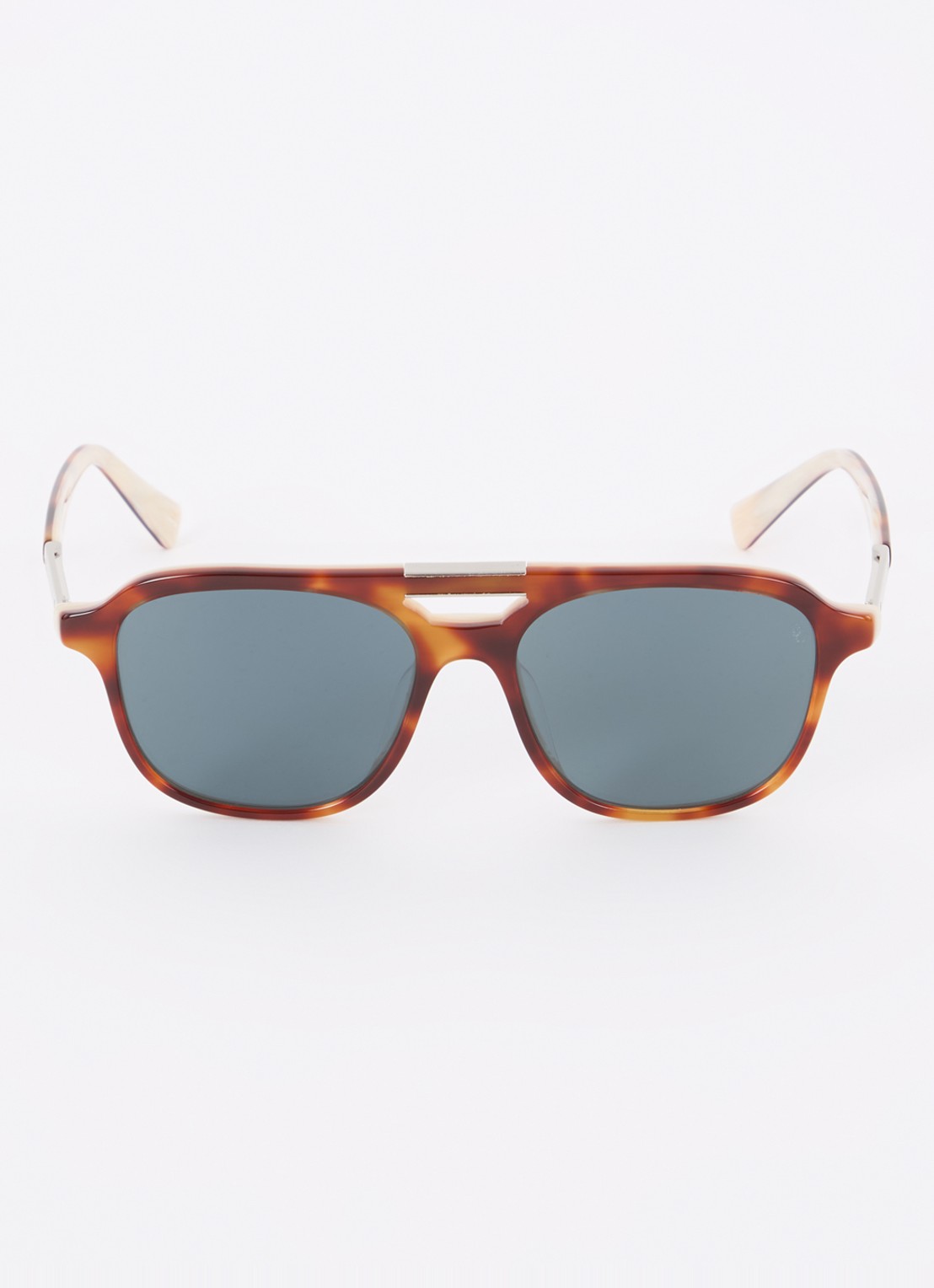 Brunello Cucinelli Piloten zonnebril BC4001S - detail roodbruin