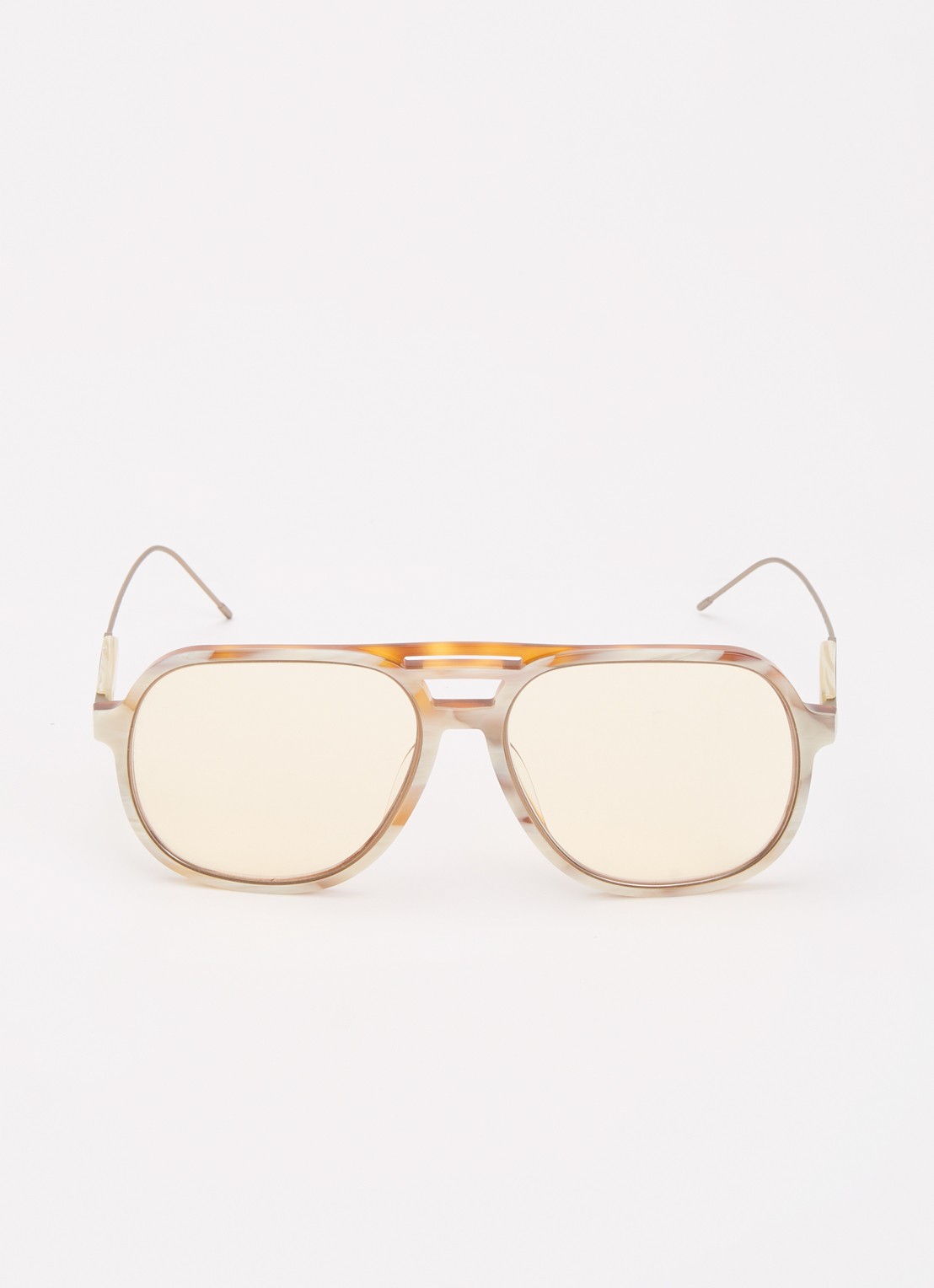 Brunello Cucinelli Piloten zonnebril BC4022S - detail 2 beige