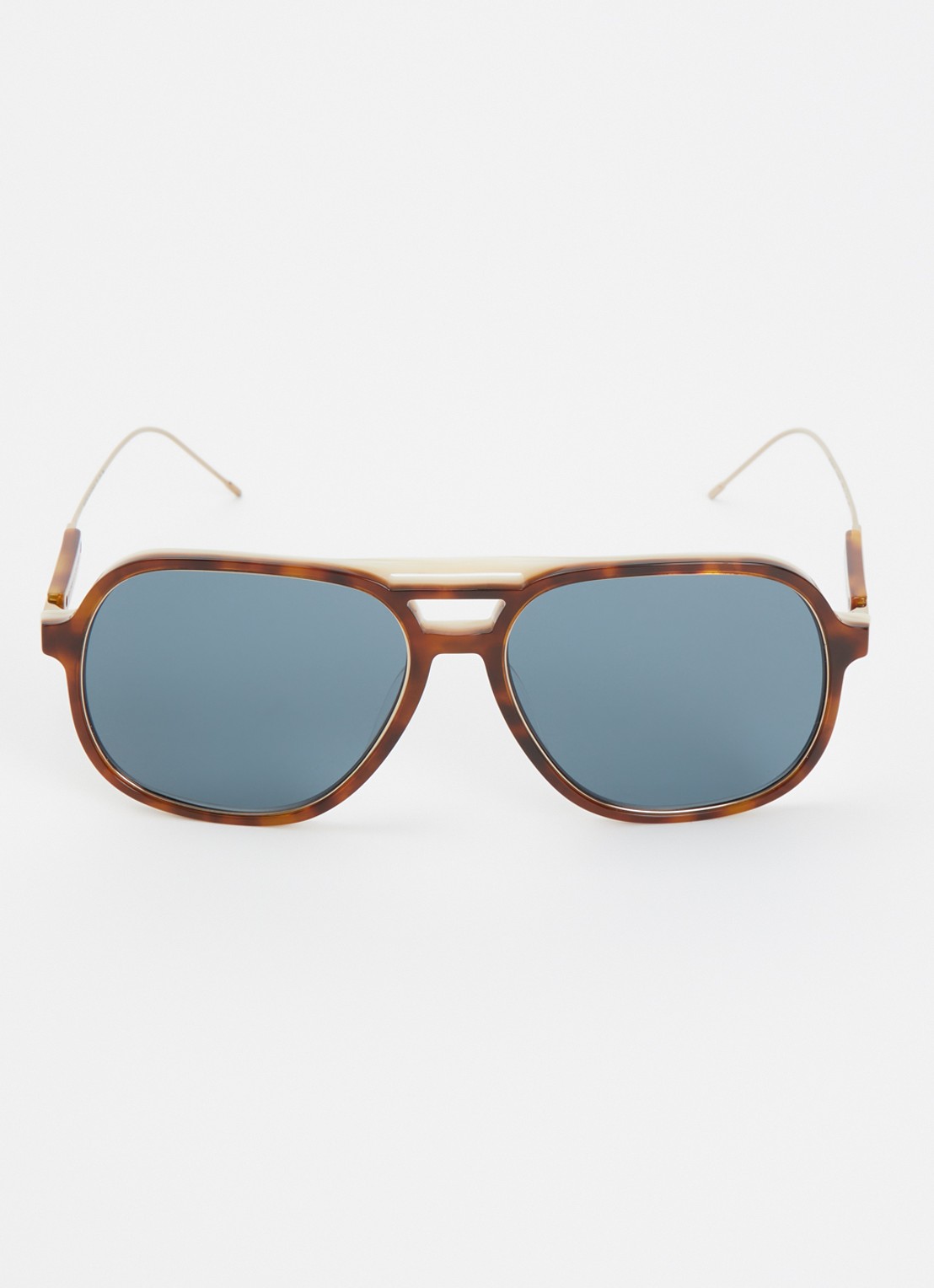 Brunello Cucinelli Piloten zonnebril BC4022S - detail bruin