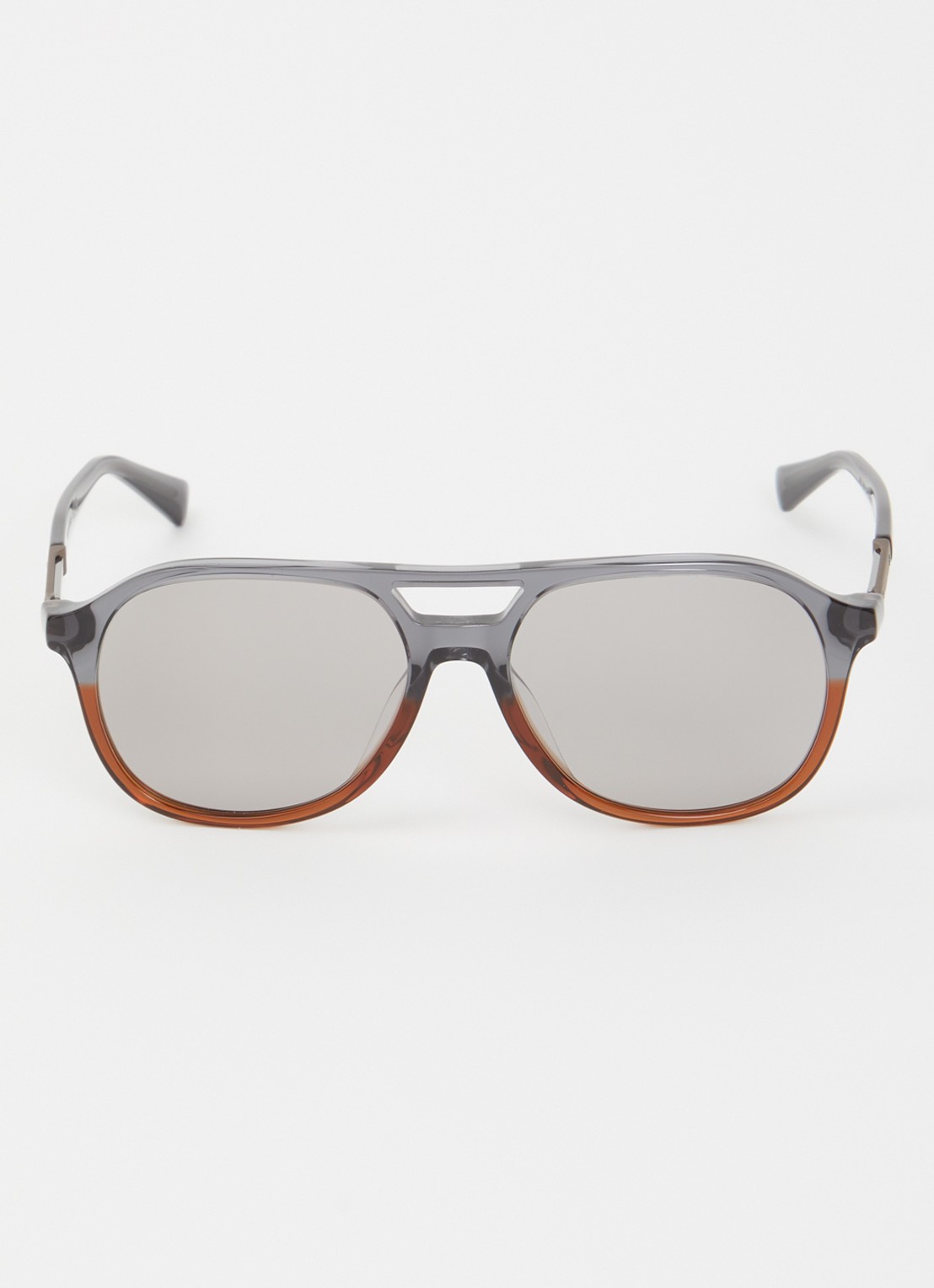 Brunello Cucinelli Piloten zonnebril gepolariseerd BC4025S - detail antraciet