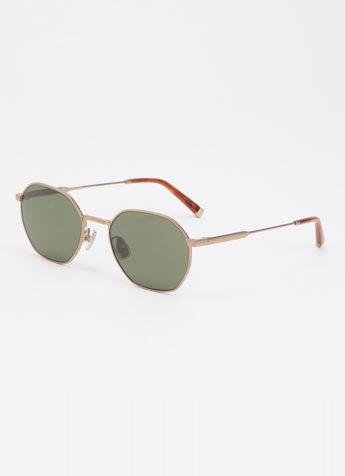 Brunello Cucinelli Retro zonnebril BC2003ST - voorkant 3 goud