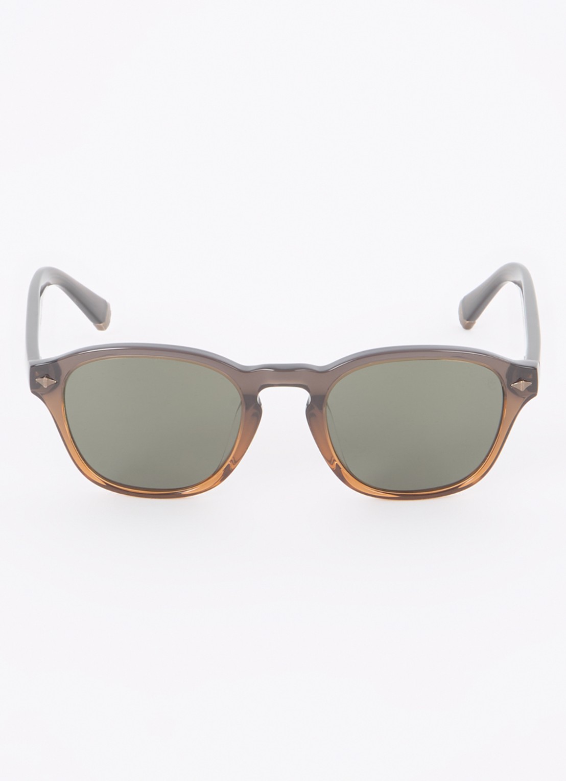 Brunello Cucinelli Retro zonnebril BC4006S - detail 2 donkerbruin