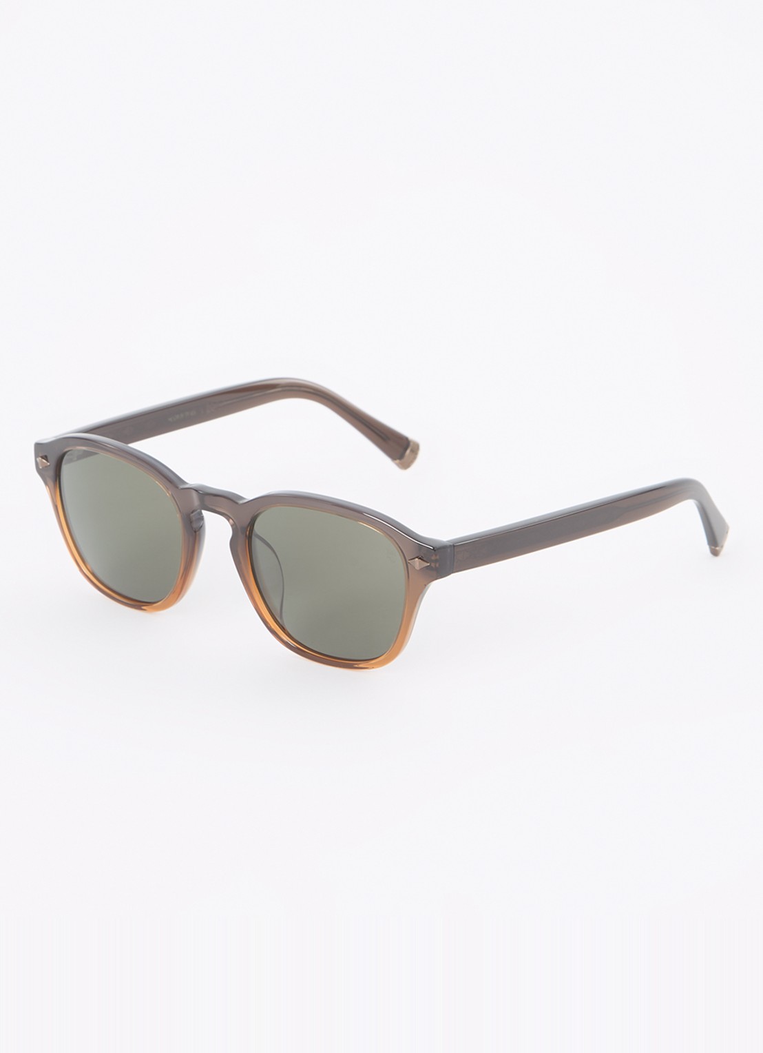 Brunello Cucinelli Retro zonnebril BC4006S - voorkant donkerbruin