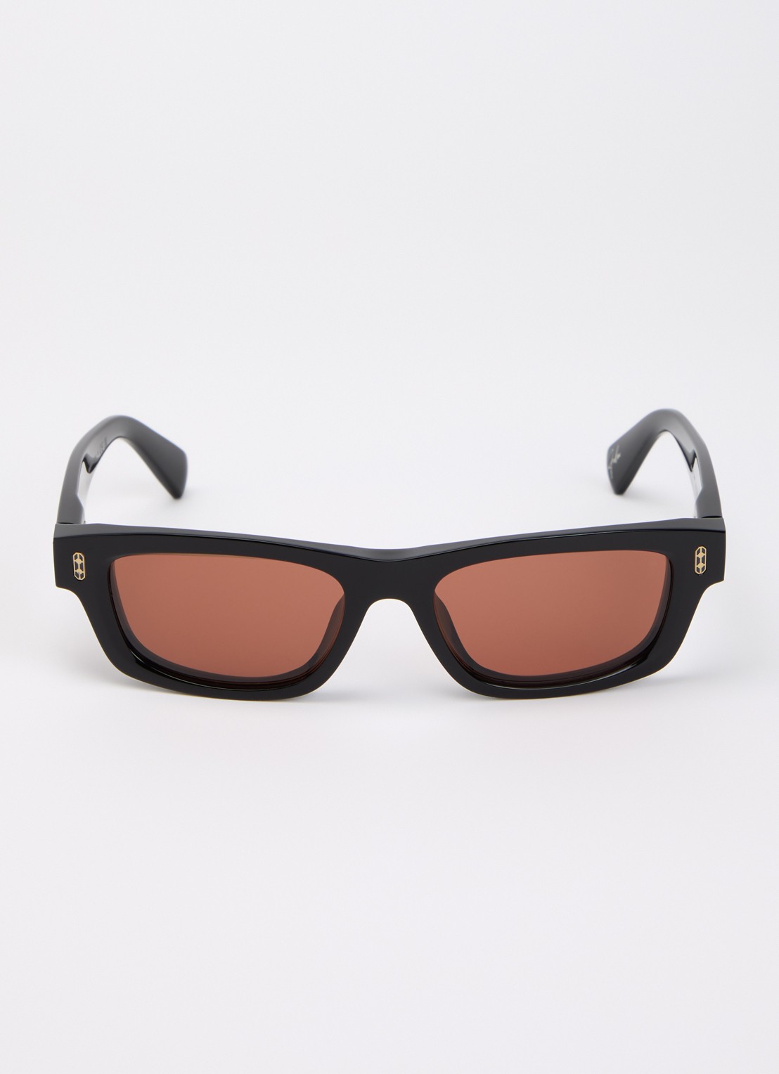 Brunello Cucinelli Retro zonnebril BC4029S - detail zwart