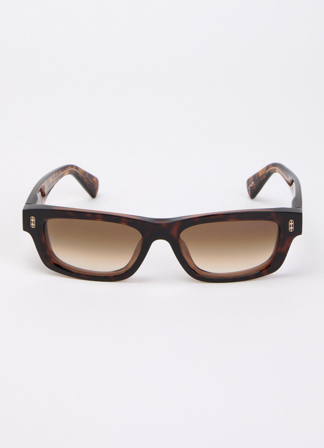 Brunello Cucinelli Retro zonnebril BC4029S - detail donkerbruin