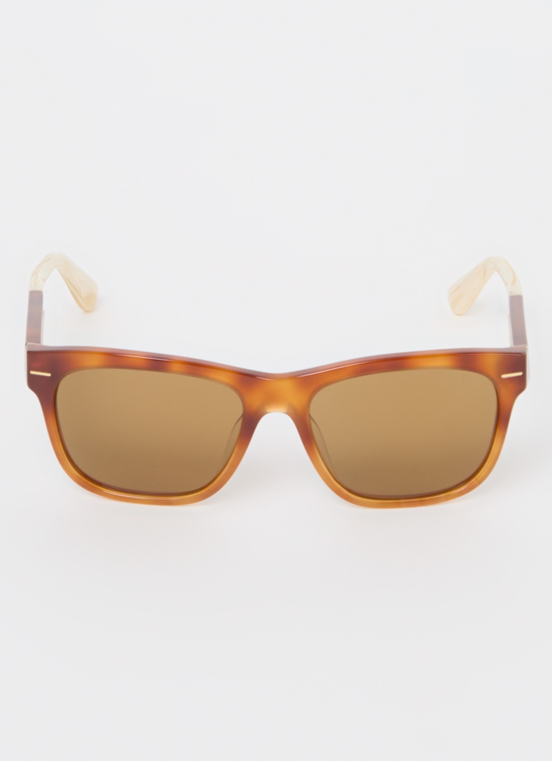 Brunello Cucinelli Wayfarer zonnebril BC4003S - detail 2 oranjebruin