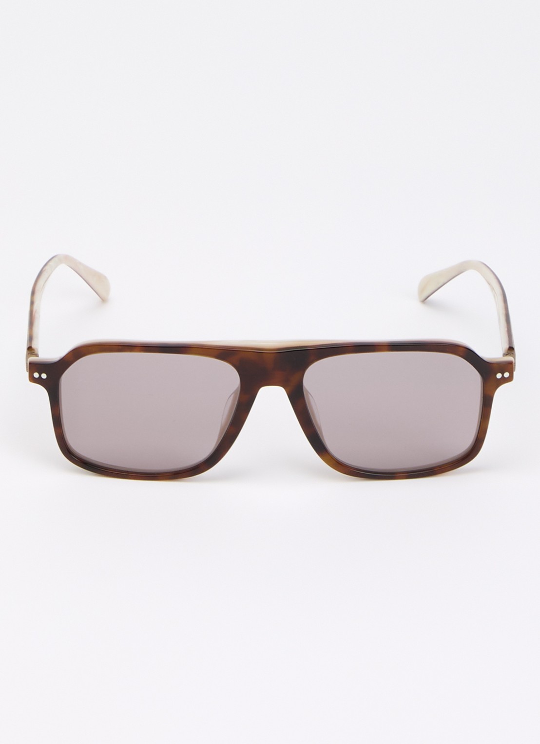 Brunello Cucinelli Wayfarer zonnebril BC4030S - detail bruin