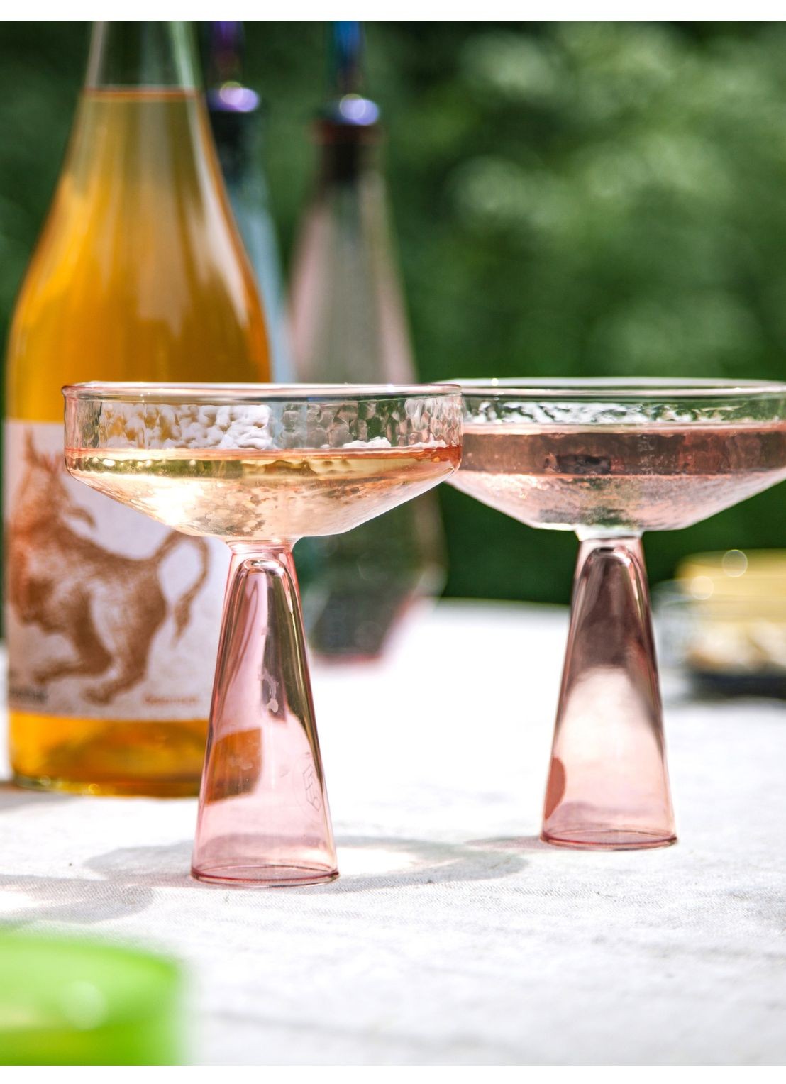 Brût Homeware Coupe glas 22,5 cl set van 2  - detail 3 roze