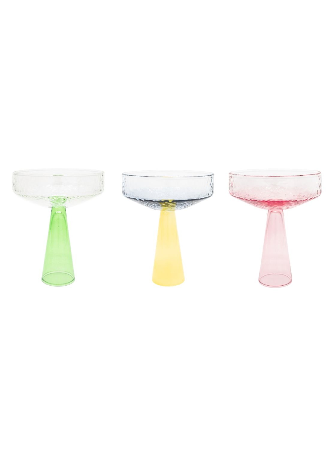 Brût Homeware Coupe glas 22,5 cl set van 2  - detail 5 roze