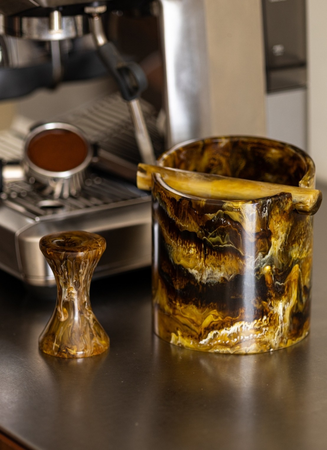 Brût Homeware Espresso tamper - achterkant 5 bruin