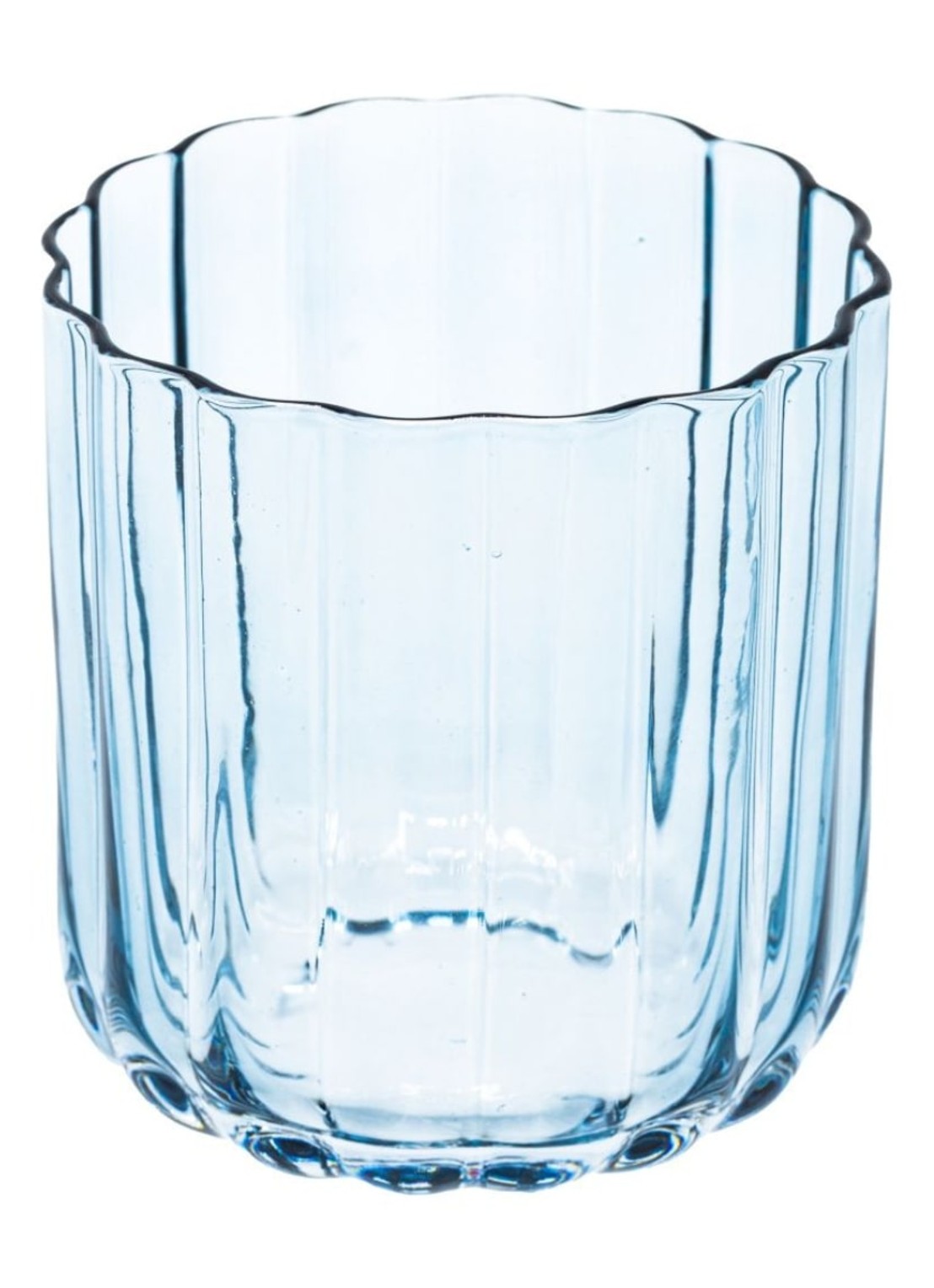 Brût Homeware Gaia drinkglas 35 cl - achterkant blauw