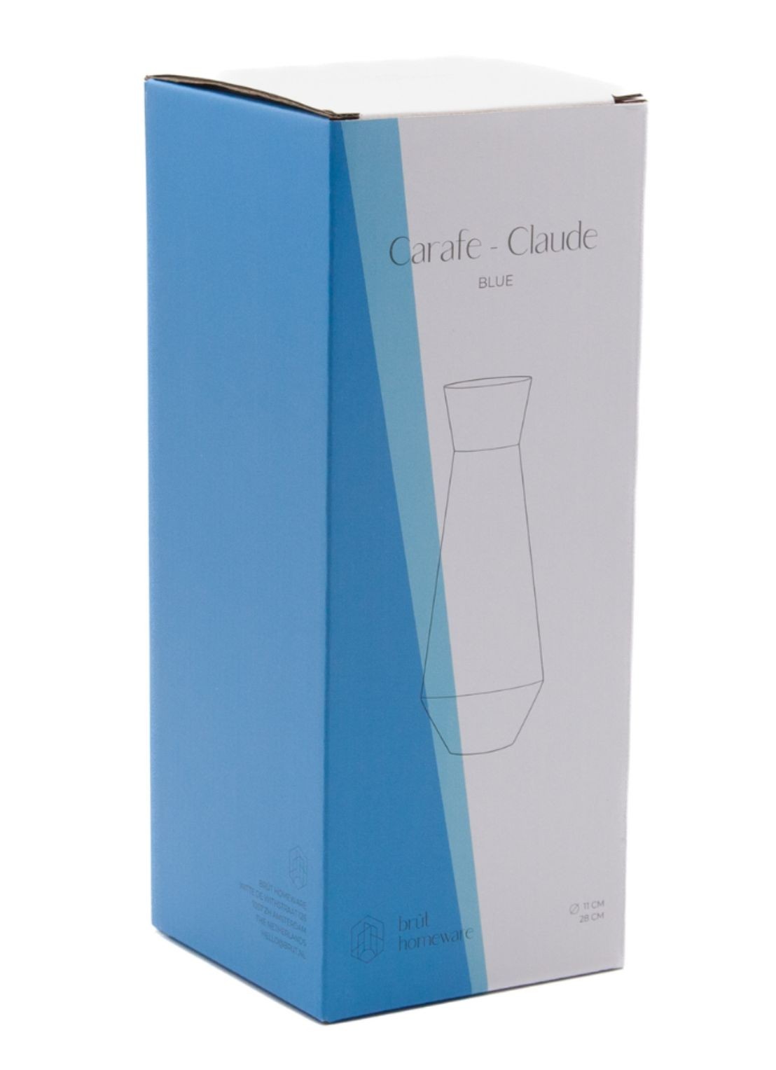 Brût Homeware Karaf 1,1 liter - detail blauw