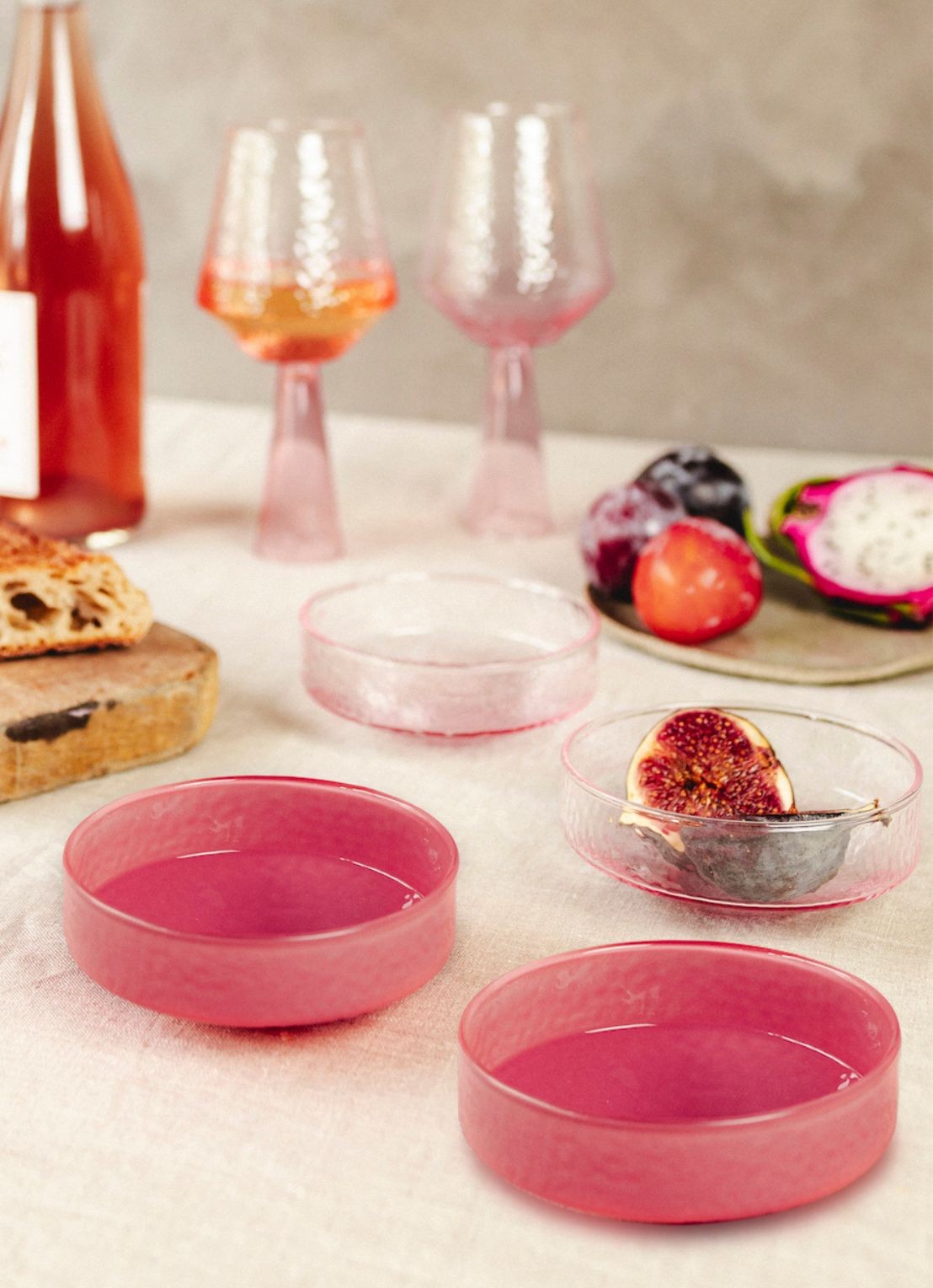 Brût Homeware Kom 10,5 cm set van 4 - detail 4 roze