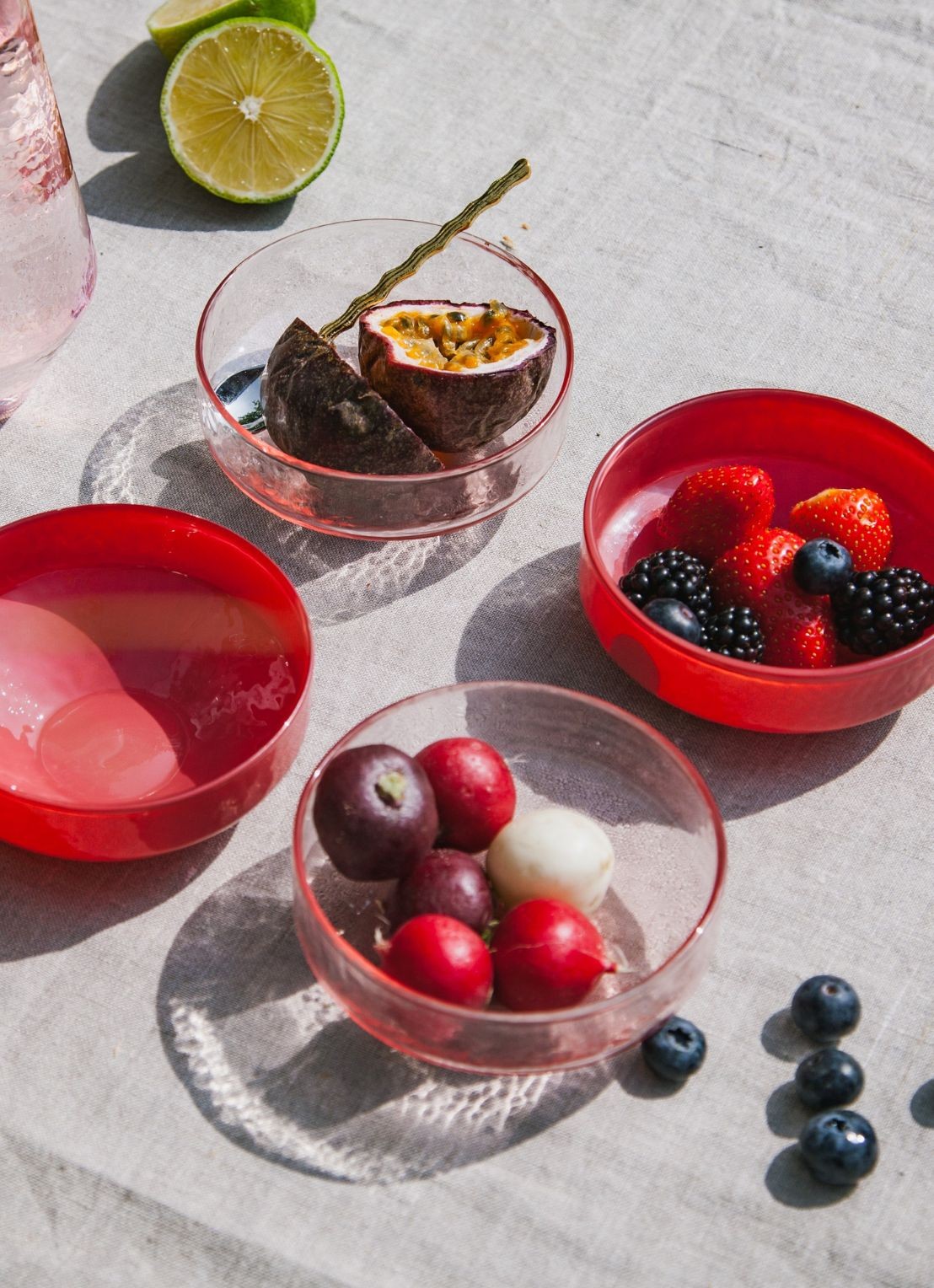 Brût Homeware Kom 10,5 cm set van 4 - detail 5 roze