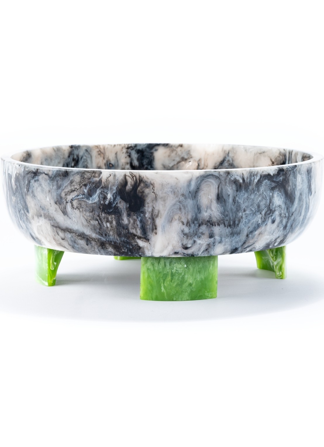 Brût Homeware Pavone saladeschaal 32 cm - voorkant 2 grijs
