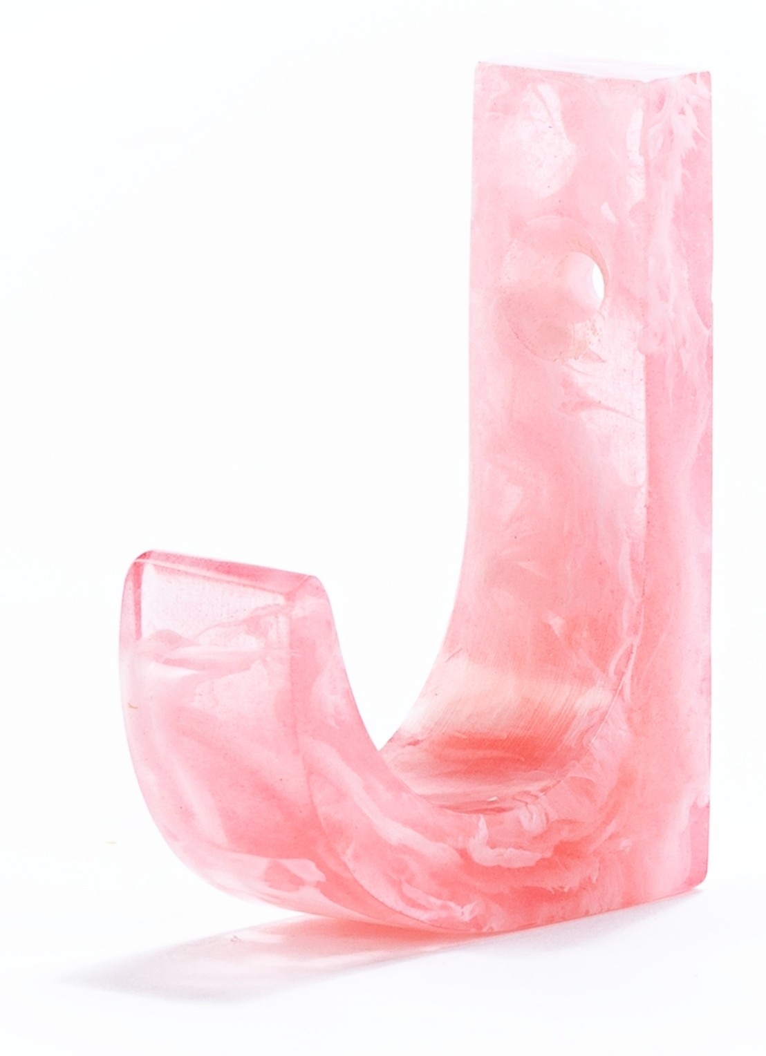 Brût Homeware Pavone wandhaak 7 cm - voorkant 2 roze