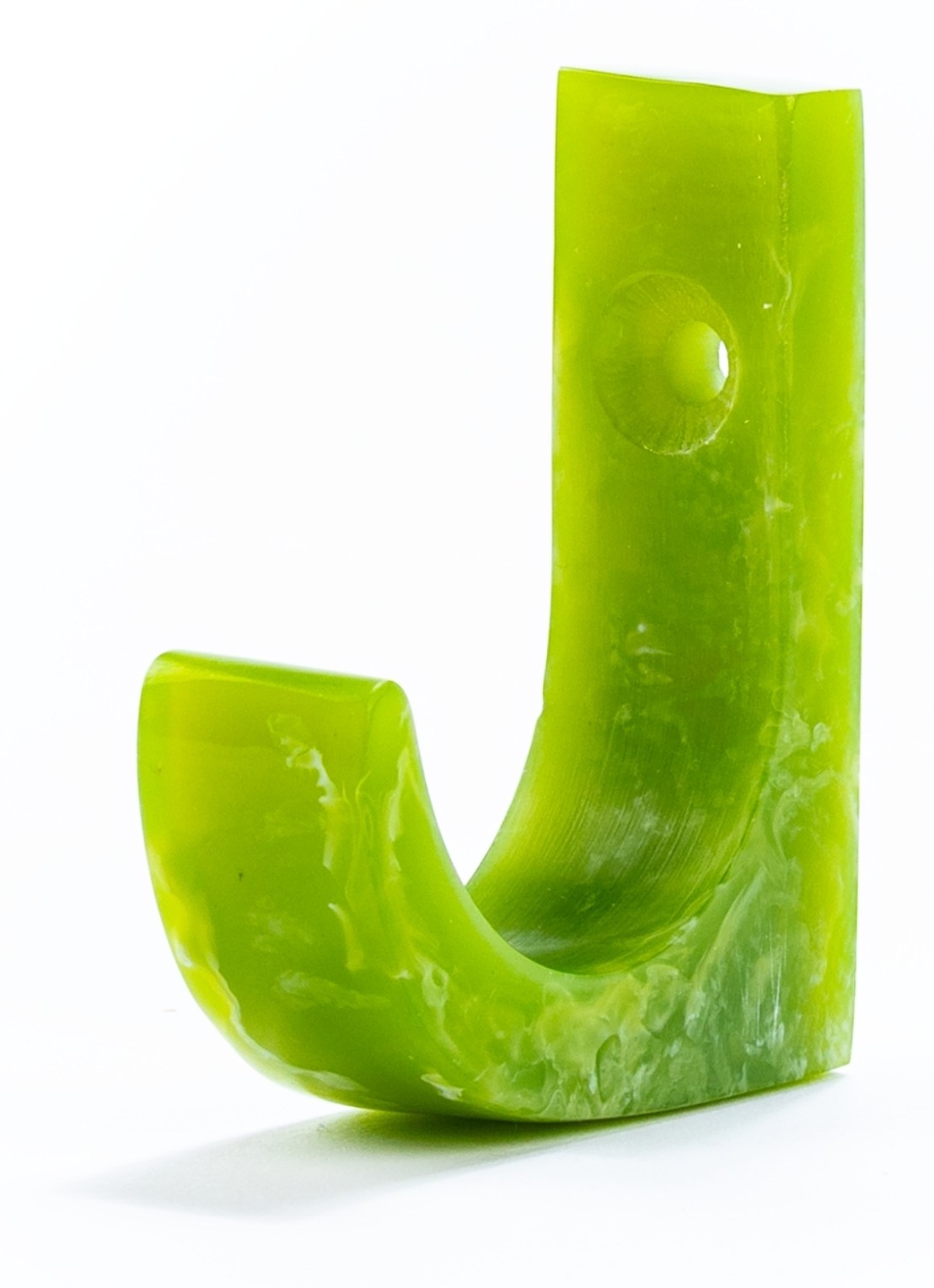 Brût Homeware Pavone wandhaak 7 cm - voorkant groen