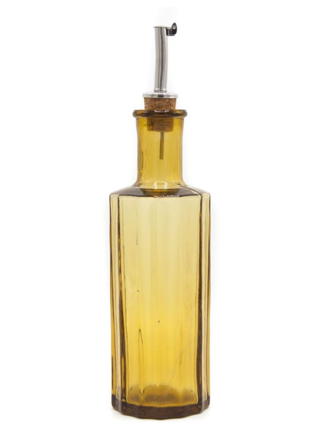 Brût Homeware Reed olie- en azijnfles 30 cl - voorkant okergeel