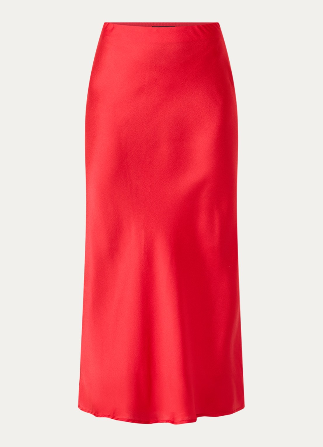 Bruuns Bazaar Joanelle maxi rok van satijn - voorkant 2 rood