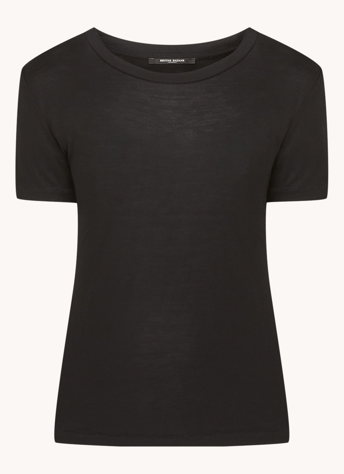Bruuns Bazaar T-shirt  - voorkant zwart