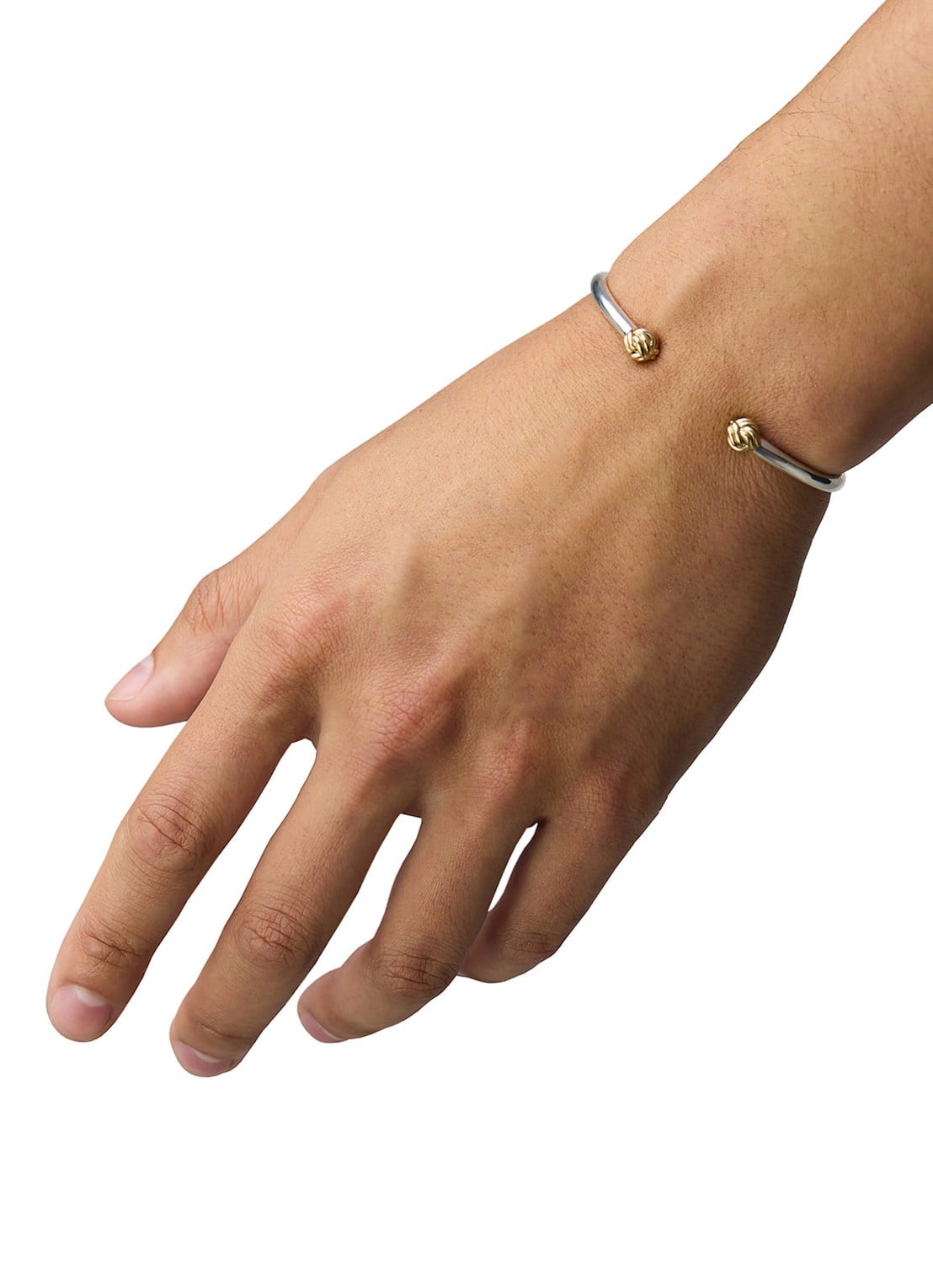 Buddha to Buddha Barbara bangle van zilver - detail 2 zilver